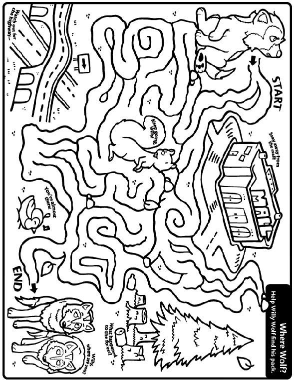 Where Wolf? Coloring Page | crayola.com